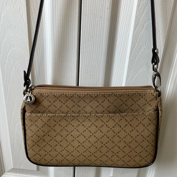 La Tour Eiffel monogram pochette with long strap - in brown/tan coated canvas - Picture 2 of 5